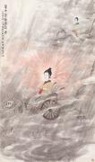 傅抱石-云中君大司命-纸本-133.8X226cm