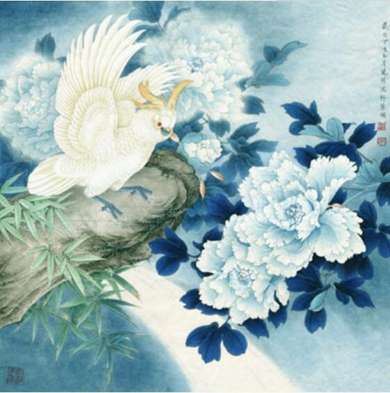 复制字画扫描工笔画花鸟画欣赏